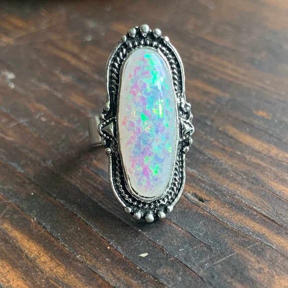 ✨NWT✨Large Opal Sterling Silver Ring - Picture 9 of 9